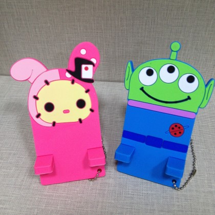 {M'SIA STOCK} Cartoon Handphone/Mobile Stand Holder Accessories 人气橡胶手机座可爱卡通手机支架Telephone