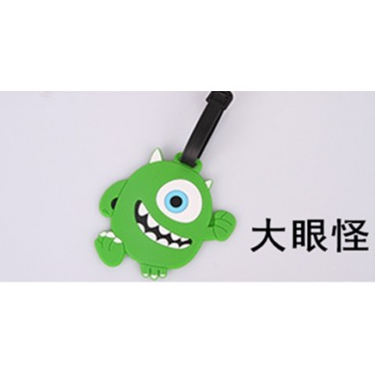 {READY STOCK} Cartoon Traveling Luggage Tag/Cartoon Tag Silicone Sleeve Boarding 卡通旅游行李牌 Name Address