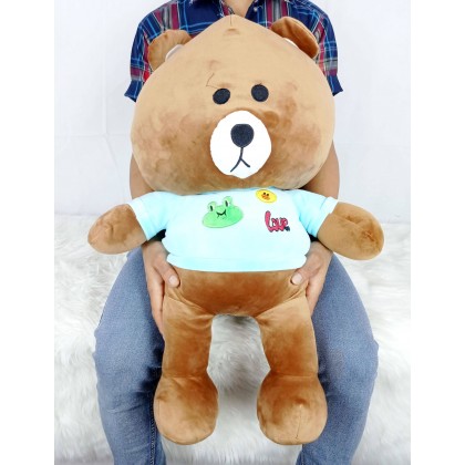 {M'SIA STOCK} LINE BROWN(STRETCH COTTON)SOFTTOYS/PLUSHTOYS/KIDSTOYS 60CM 布朗尼太空棉娃娃玩具公仔60厘米 Patung Beruang {M'SIA STOCK} LINE BROWN(STRETCH COTTON)SOFTTOYS/PLUSHTOYS/KIDSTOYS 60CM 布朗尼太空棉娃娃玩具公仔60厘米 Patung Beruang