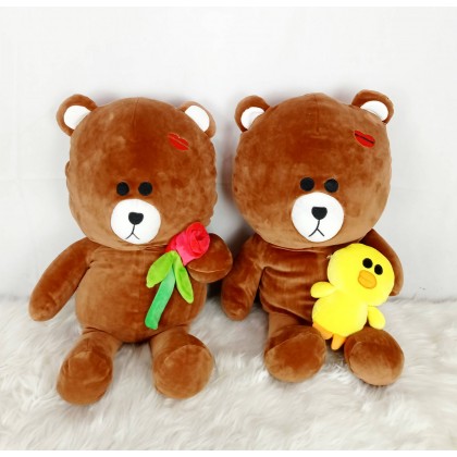 {M'SIA STOCK} LINE BROWN(STRETCH COTTON)SOFTTOYS/PLUSHTOYS/KIDSTOYS 60CM 布朗尼太空棉娃娃玩具公仔60厘米 Patung Beruang {M'SIA STOCK} LINE BROWN(STRETCH COTTON)SOFTTOYS/PLUSHTOYS/KIDSTOYS 60CM 布朗尼太空棉娃娃玩具公仔60厘米 Patung Beruang