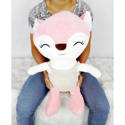 {M'SIA STOCK} DRESSING FOX(STRETCH COTTON)SoftToys/PlushToys/KidsToys 60CM 微笑狐狸娃娃玩具公仔60厘米 Patung Beruang {M'SIA STOCK} DRESSING FOX(STRETCH COTTON)SoftToys/PlushToys/KidsToys 60CM 微笑狐狸娃娃玩具公仔60厘米 Patung Beruang