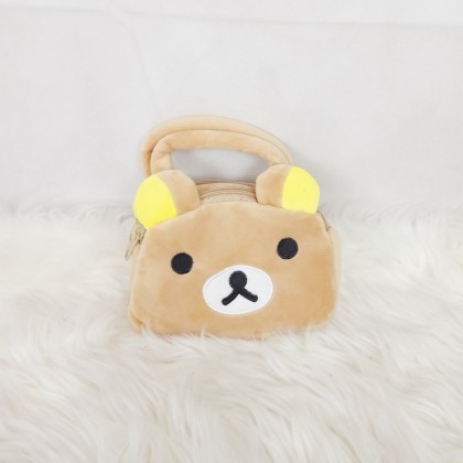 {M'SIA STOCK} CARTOON HANDBAG SOFT TOYS/PLUSH TOYS/KIDS TOYS 7INCH 21CM 精美卡通手提包娃娃玩具公仔 7寸 Anak Patung