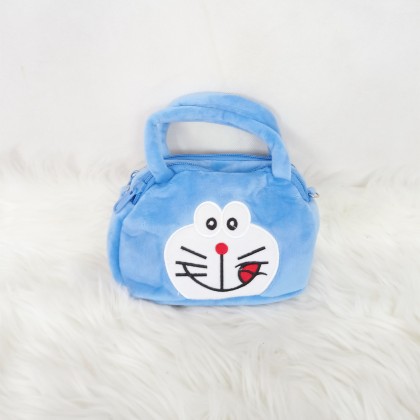 {M'SIA STOCK} CARTOON HANDBAG SOFT TOYS/PLUSH TOYS/KIDS TOYS 7INCH 21CM 精美卡通手提包娃娃玩具公仔 7寸 Anak Patung