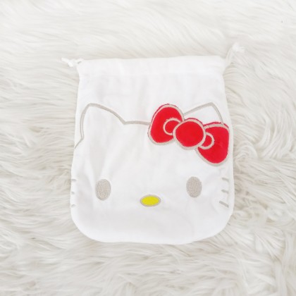 {M'SIA STOCK} Big Size Cartoon Drawstring Pocket Mini Storage Bag Portable 21cm 卡通（大号）抽绳口袋/化妆包学生女可爱收纳包抽绳束口袋7寸 poket tali
