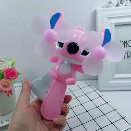 {M'SIA STOCK} Cartoon Hand Pressure Fan Manual Convenient/Windy Mini Hand Fan 便携式卡通手压风扇 Kipas Tangan