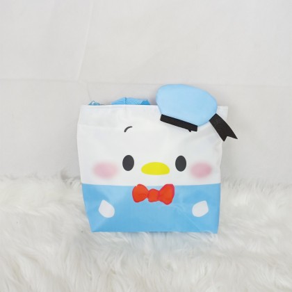 {READY STOCK} CARTOON SMALL HANDY BAG 21cm 7inch 卡通手拿包手提帆布袋小拎包便当袋 7寸Beg Shopping