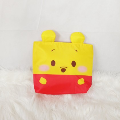 {READY STOCK} CARTOON SMALL HANDY BAG 21cm 7inch 卡通手拿包手提帆布袋小拎包便当袋 7寸Beg Shopping