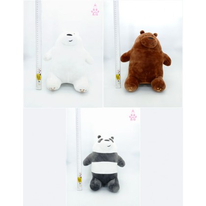 WE BARE BEAR SOFTTOYS/PLUSHTOYS/KIDSTOYS/DOLL 25-35CM 咱们裸熊/坐三只熊娃娃玩具公仔25厘米-35厘米