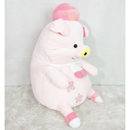 {M'SIA STOCK} PIG LULU（STRETCH COTTON） SOFTTOYS/PLUSHTOYS/KIDSTOYS/DOLL 50CM 露露豬娃娃玩具公仔50厘米 Anak Patung