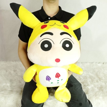 Pikachu ShinChan SOFTTOYS/PLUSHTOYS/KIDSTOYS 50CM 皮卡丘小新娃娃玩具公仔50厘米 Pikachu ShinChan SOFTTOYS/PLUSHTOYS/KIDSTOYS 50CM 皮卡丘小新娃娃玩具公仔50厘米
