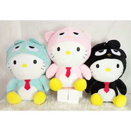 {M'SIA STOCK} XO Hello Kitty Soft Toys/Plush Toys/Kids Toys/Doll 70CM XO带帽凯蒂猫戴帽娃娃玩具公仔70厘米 Anak Patung