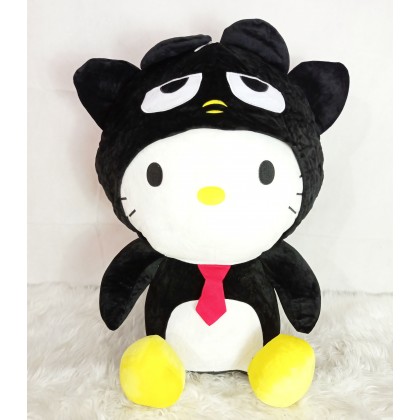 {M'SIA STOCK} XO Hello Kitty Soft Toys/Plush Toys/Kids Toys/Doll 70CM XO带帽凯蒂猫戴帽娃娃玩具公仔70厘米 Anak Patung