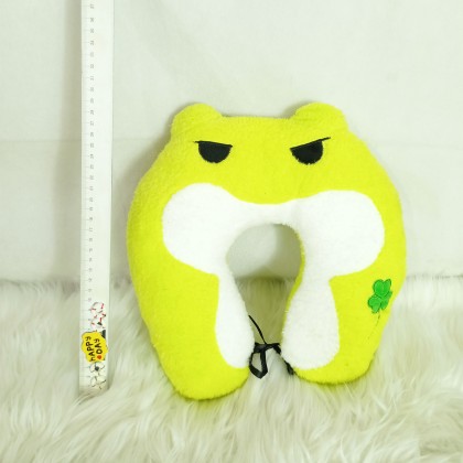 {READY STOCK} Travel Frog Pillow U-Shape SOFTTOYS/PLUSHTOYS/KIDSTOYS/DOLL U形枕旅行青蛙娃娃玩具公仔 Patung Beruang