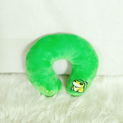 Pillow U-Shape Travel Frog SOFTTOYS/PLUSHTOYS/KIDSTOYS/DOLL U枕青蛙旅行娃娃玩具公仔
