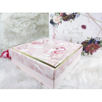 {READY STOCK} 1 Set Gift Box [Box + Paper Bag] Festival Wedding Valentine Days Door/Party Gift Box 伴手礼盒结婚喜糖盒包装盒手提袋套装