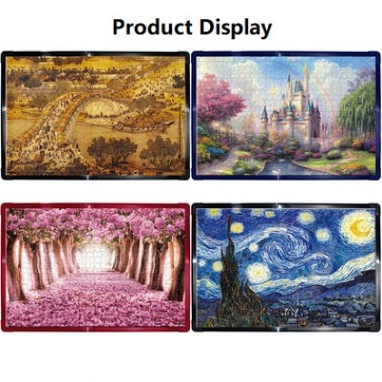 {READY STOCK} 1000PCS Jigsaw Puzzle Wall Frame 50x75CM 30inches 1000片拼图框30寸 50x75cm油画海报框十字绣画框装 Bingkai Teka-Teki