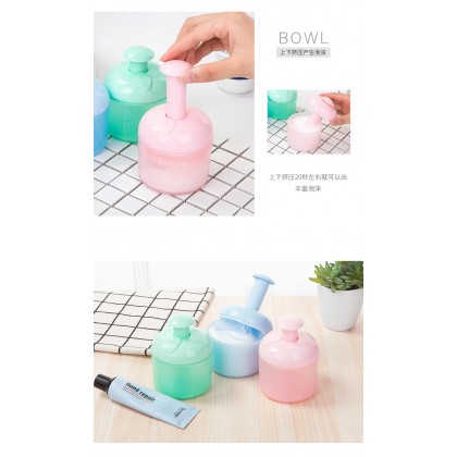 {READY STOCK} Portable Facial Cleanser Foam Bubbler Apple Maker Cup Facial Tool 苹果网红洗面奶打泡器洁面洗脸泡沫起泡器