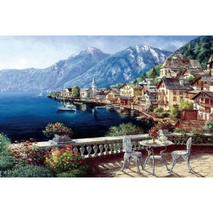 1000pcs Mini Puzzles DIY Educational Jigsaw Framed Puzzle 成人1000片 彩虹地球星空圆形 益智卡通定制平面拼图玩具