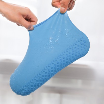 S size Waterproof Shoes Cover Environmental Protection Reusable Anti-Slip  S尺码硅胶鞋套防水加厚防滑 Penutup Kasut Kalis Air
