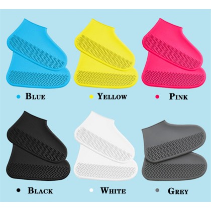 S size Waterproof Shoes Cover Environmental Protection Reusable Anti-Slip  S尺码硅胶鞋套防水加厚防滑 Penutup Kasut Kalis Air
