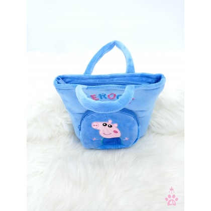 Winnie The Pooh/Peppa Pig/Rilakkuma/Line/Hello Kitty Handbag SoftToys/PlushToys/KidsToys 8inch 24cm 卡通维尼/小猪佩奇/轻松熊手提包包娃娃玩具公仔 8寸