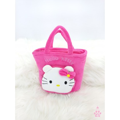 Winnie The Pooh/Peppa Pig/Rilakkuma/Line/Hello Kitty Handbag SoftToys/PlushToys/KidsToys 8inch 24cm 卡通维尼/小猪佩奇/轻松熊手提包包娃娃玩具公仔 8寸