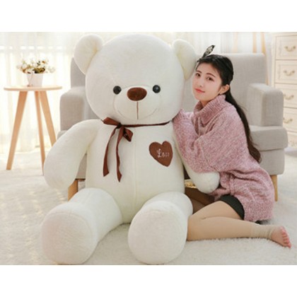 {READY STOCK} Love Teddy Bear SOFTTOYS/PLUSHTOYS/KIDSTOYS/DOLL 120CM 爱心泰迪熊娃娃玩具公仔120厘米 Anak Patung