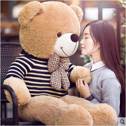 Dress Teddy Bear SOFTTOYS/PLUSHTOYS/KIDSTOYS/DOLL 80CM 毛衣泰迪熊娃娃玩具公仔80厘米