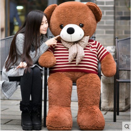 Dress Teddy Bear SOFTTOYS/PLUSHTOYS/KIDSTOYS/DOLL 80CM 毛衣泰迪熊娃娃玩具公仔80厘米