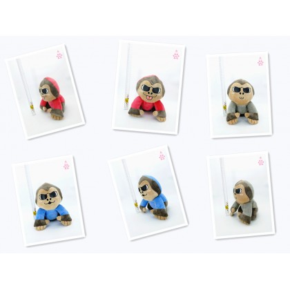 King Kong SoftToys/PlushToys/KidsToys 25-35cm  穿衣金刚娃娃玩具公仔25厘米-35厘米