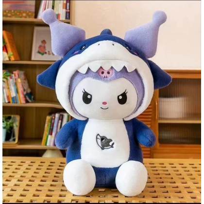 Kuromi Dressing Shark 30cm   库洛米变身鲨鱼 30厘米