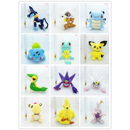 Pokemon Bulbasaur/Mewtwo/Gengar SoftToys/PlushToys/KidsToys 25-35cm 宠物小精灵/宝可梦妙蛙种子/杰尼龟/超梦/百万耿鬼娃娃玩具公仔25厘米-35厘米