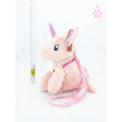 Doraemon/XO/Kitty/Pudding/Pikachu/Stitch/Lotso/Unicorn Shoulder Bag SoftToys/PlushToys/KidsToys 25-35cm叮当/独角马/史迪仔/凯蒂猫/皮卡丘/叮当背包娃娃玩具公仔25厘米-35厘米