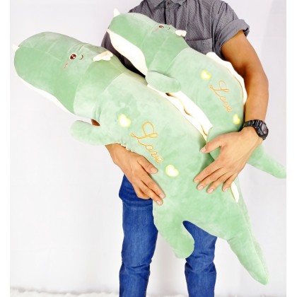 Crocodile（Stretch Cotton） Long Pillow SoftToys/PlushToys/KidsToys 100cm 鳄鱼太空棉娃娃玩具公仔100厘米 Patung Beruang