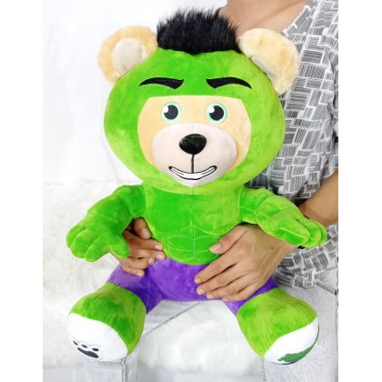 Hulk Teddy Bear SoftToys/PlushToys/KidsToys 50cm 绿巨人熊娃娃玩具公仔50厘米 Patung Beruang