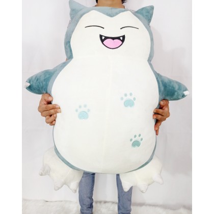 Footprint Snorlax SoftToys/PlushToys/KidsToys 75cm 微笑脚印卡比兽娃娃玩具公仔75厘米 Patung Beruang