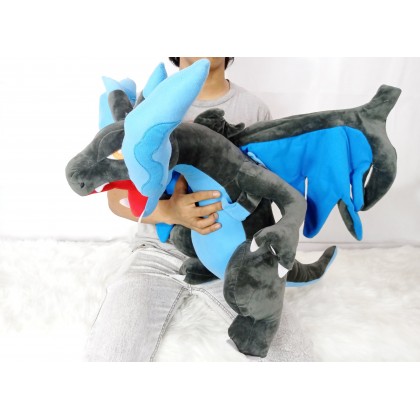 {M'SIA STOCK} POKEMON CHARIZARD SOFTTOYS/PLUSHTOYS/KIDSTOYS 60CM 宝可梦暗黑喷火龙娃娃玩具公仔60厘米 Anak Patung
