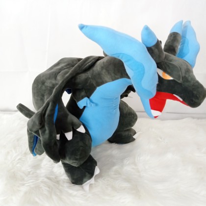 {M'SIA STOCK} POKEMON CHARIZARD SOFTTOYS/PLUSHTOYS/KIDSTOYS 60CM 宝可梦暗黑喷火龙娃娃玩具公仔60厘米 Anak Patung